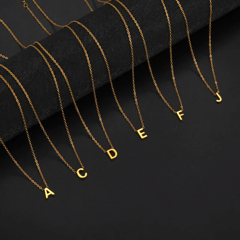 Alphabet Pendant Necklace