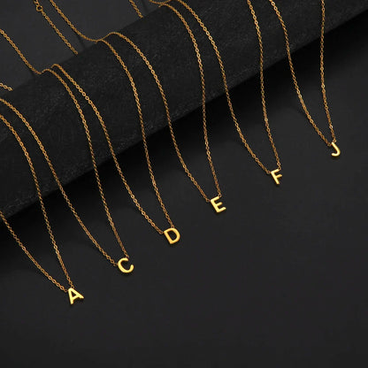 Alphabet Pendant Necklace