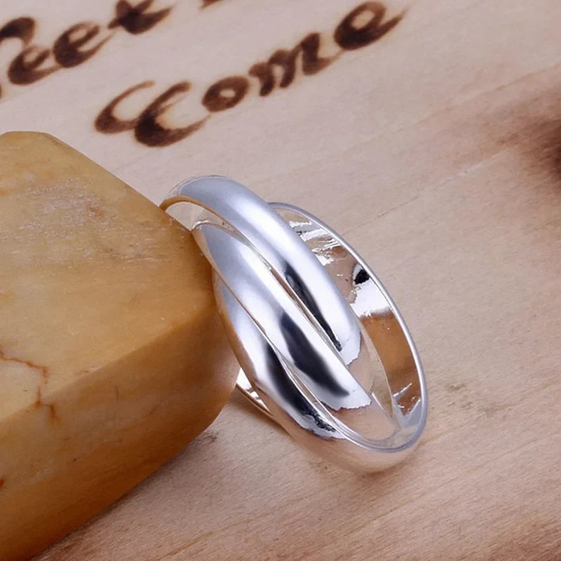 Romantic Sterling Silver Charm Ring