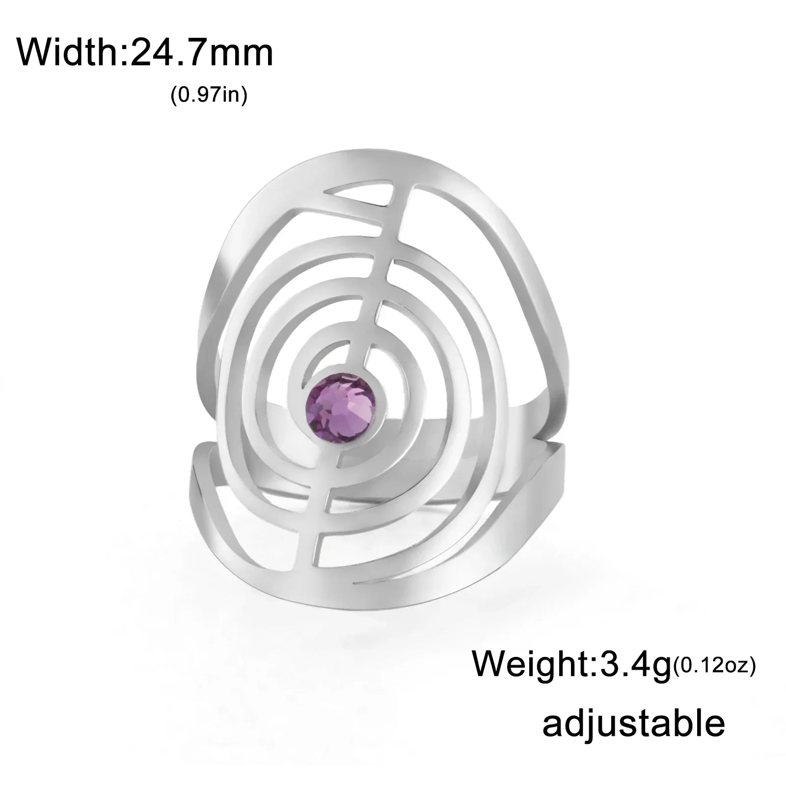 Purple Zircon Silver