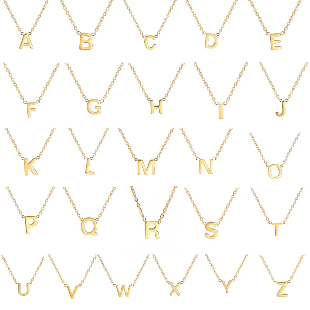 Alphabet Pendant Necklace
