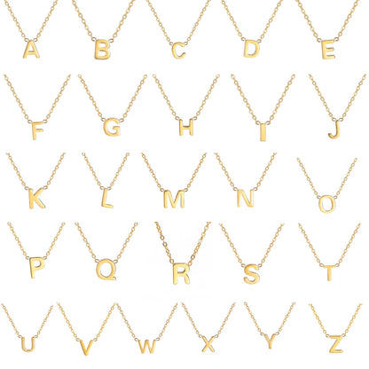 Alphabet Pendant Necklace