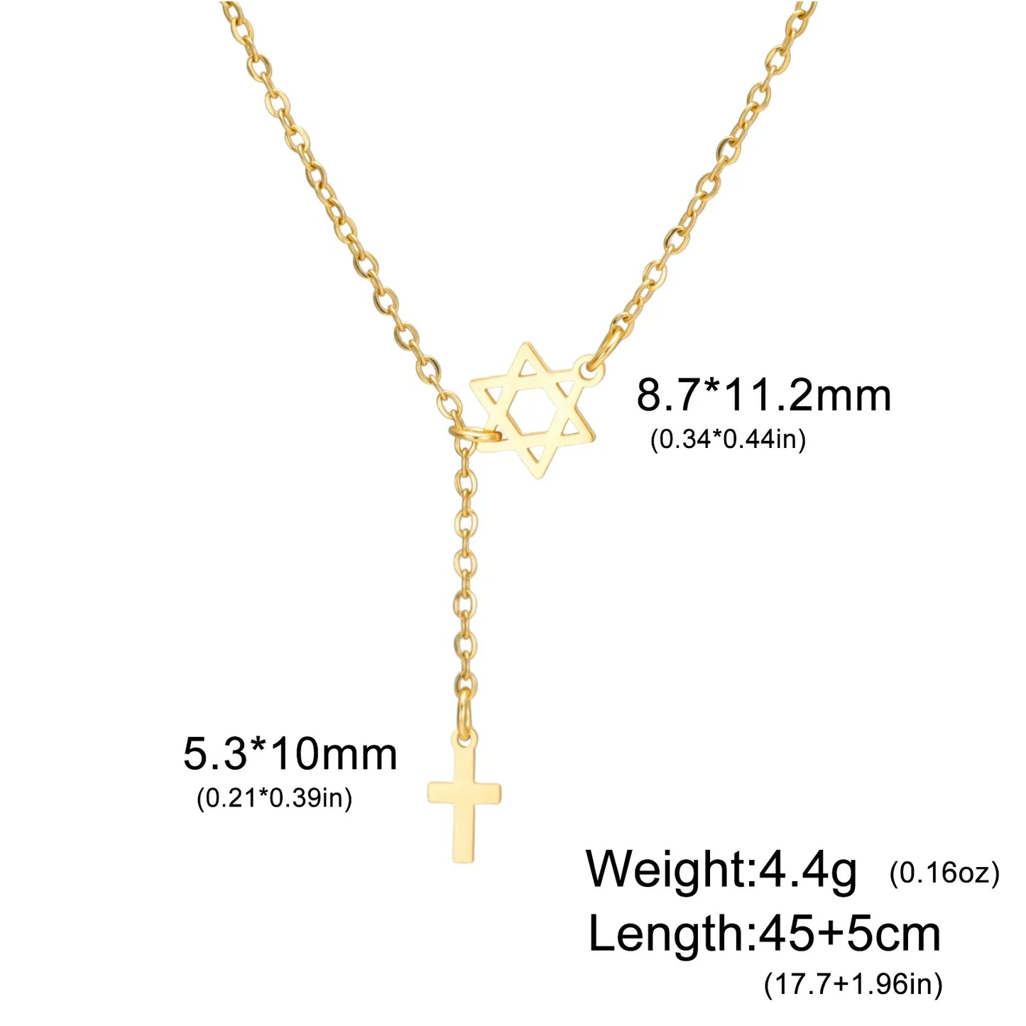 Star & Cross Necklace