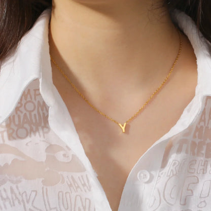 Alphabet Pendant Necklace