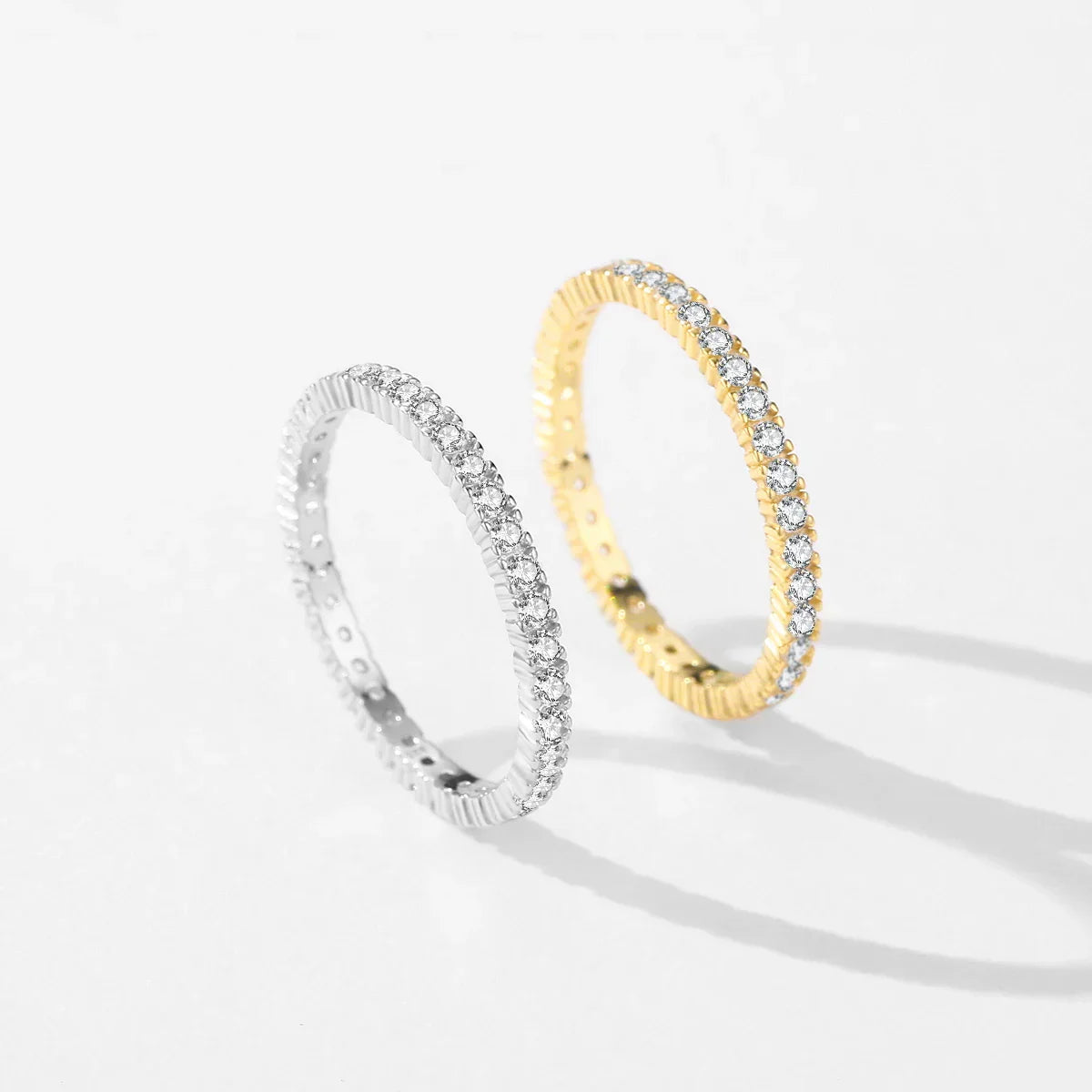 Shining Minimalist Eternity Ring