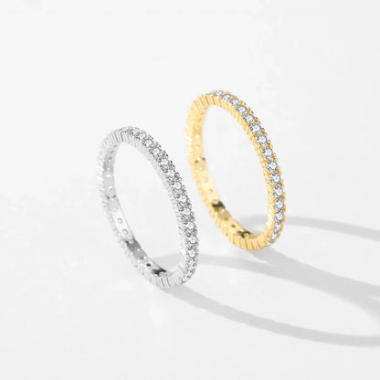 Shining Minimalist Eternity Ring