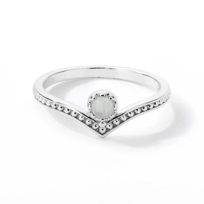 Elegant Gold Waterdrop Opal Crown Ring