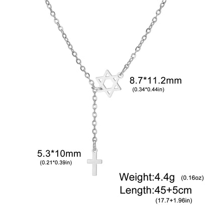 Star & Cross Necklace