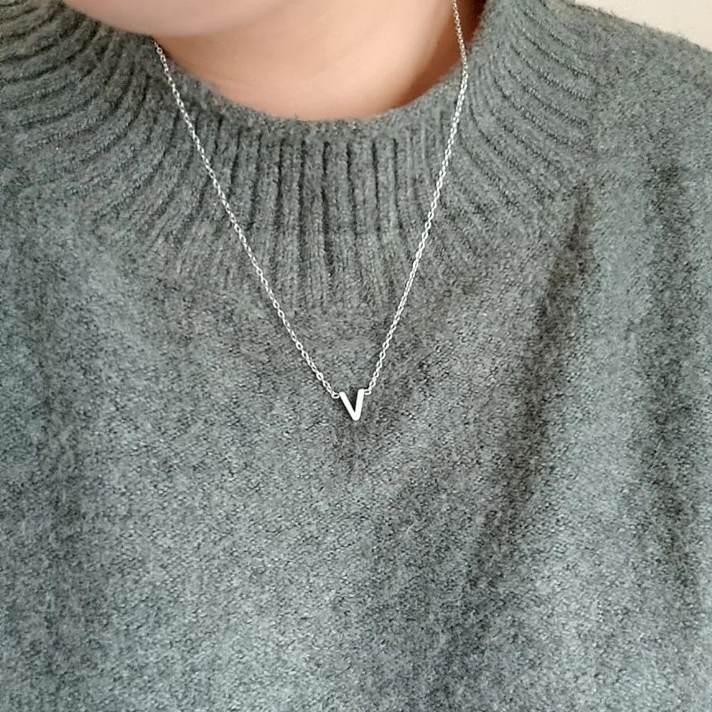Alphabet Pendant Necklace