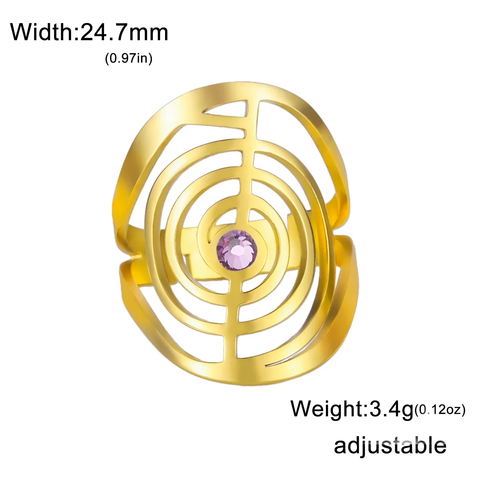 Purple Zircon Gold