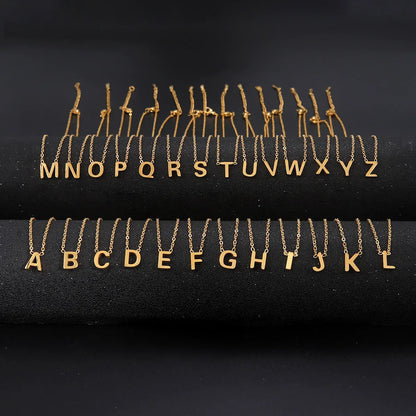Alphabet Pendant Necklace