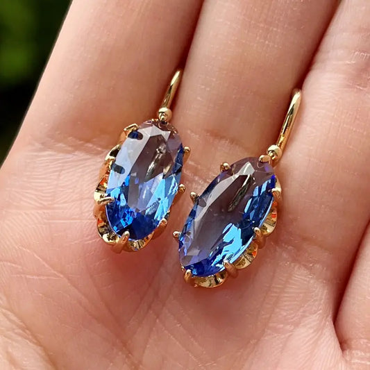 The Azure Bloom Sapphire Earrings
