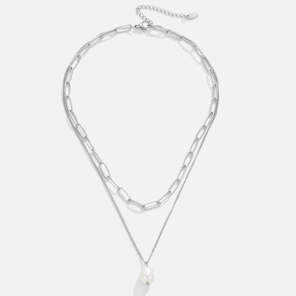 Golden Tulip Pearl Necklace
