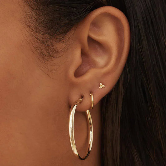 Noa Serane Modern Hoops - Gold