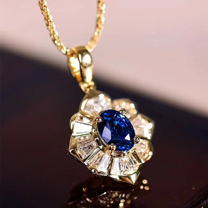 The Noctazure Sapphire Pendant