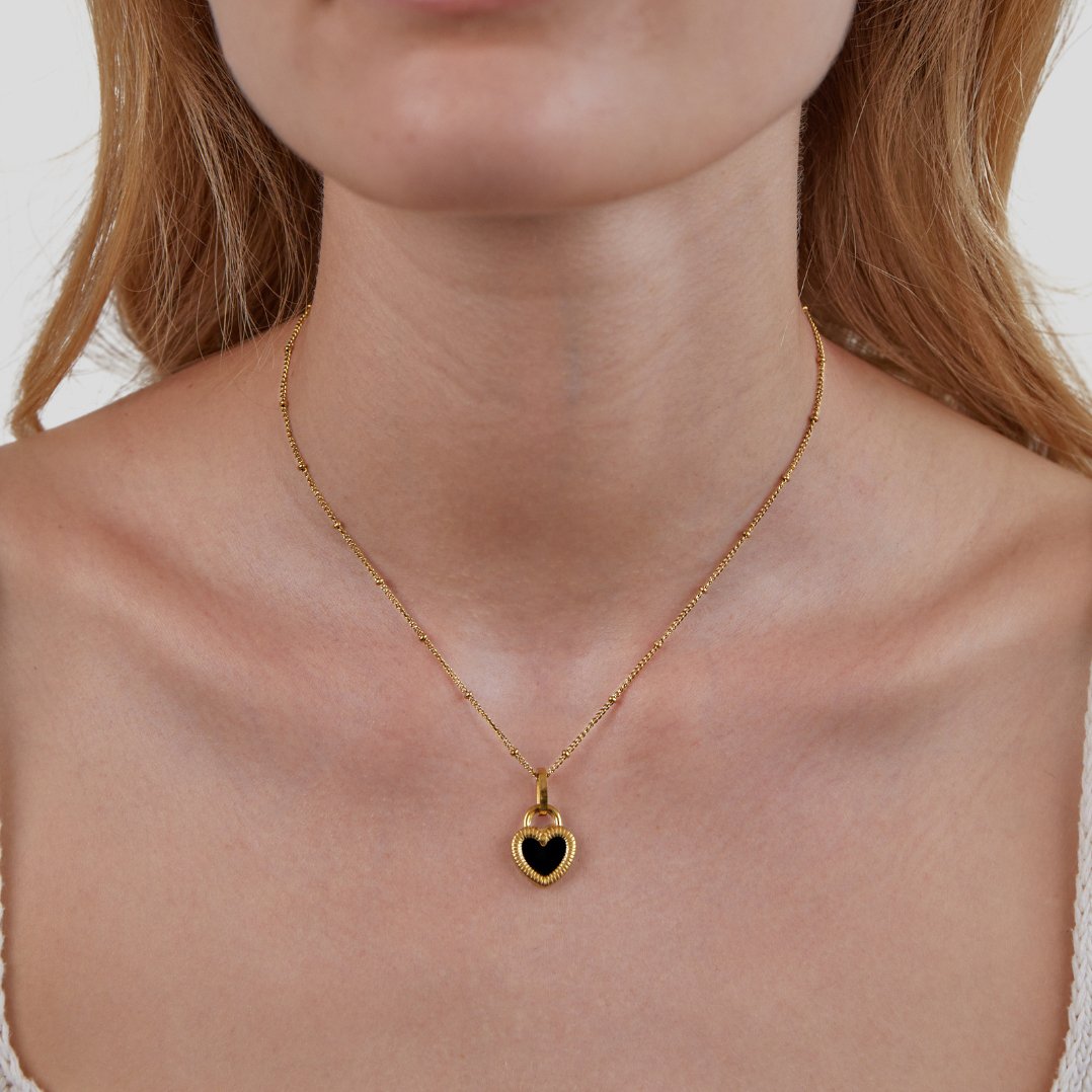 Reversible Heart Necklace
