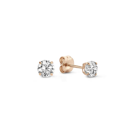 Larmes de Lune Fine Stud Earrings - Gold