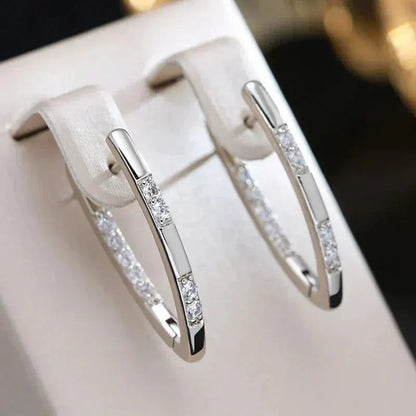 Earrings with Zirconia Stones