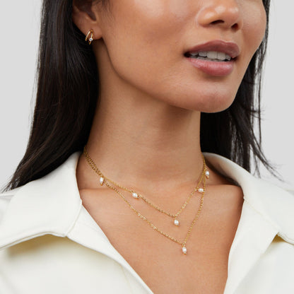 Necklace with Pearl Drops