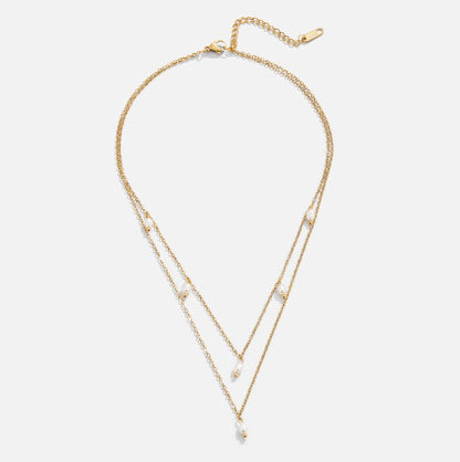Necklace with Pearl Drops