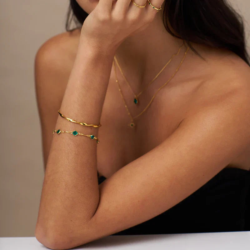 Emerald Link Bracelet