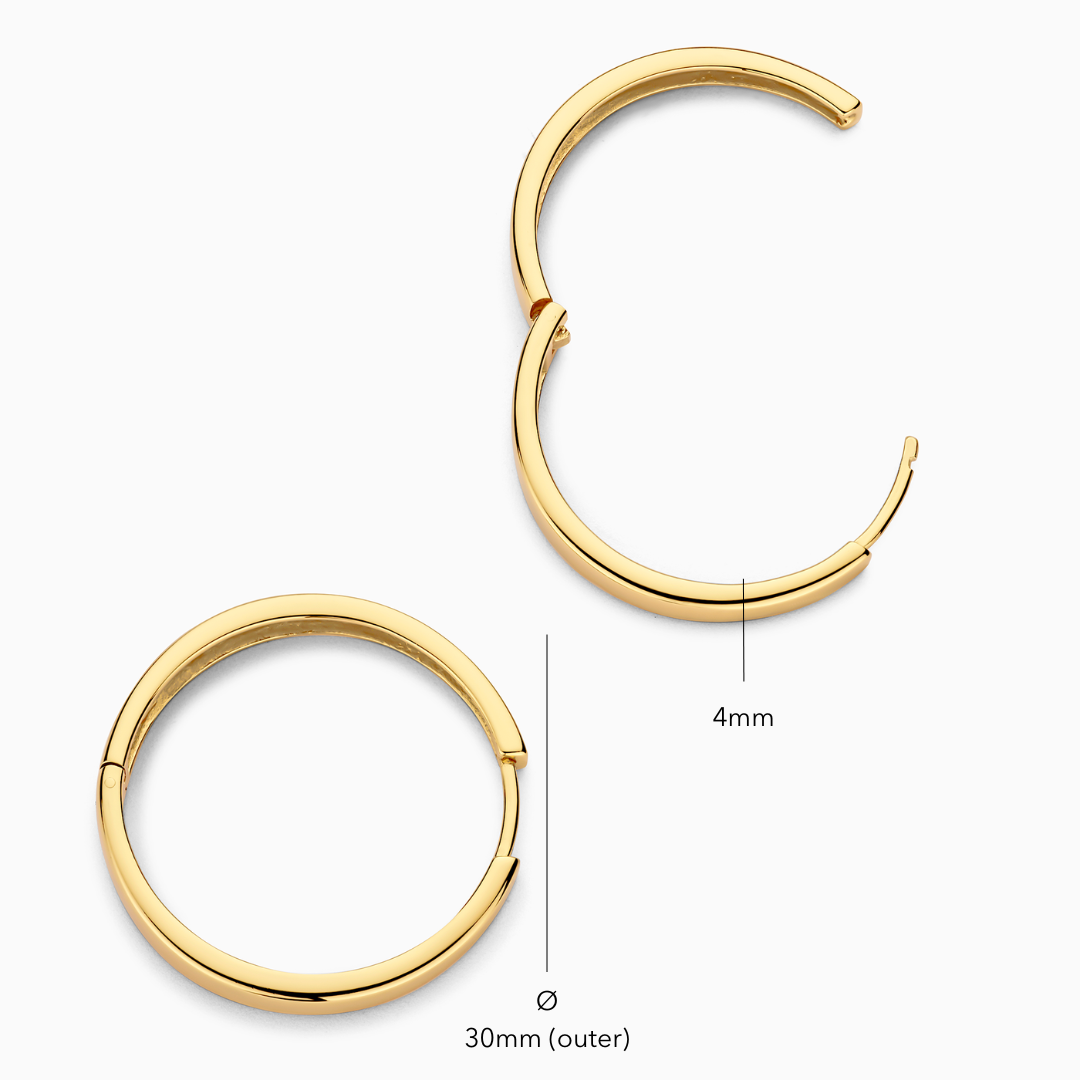 Gia Luxe Hoops - Gold
