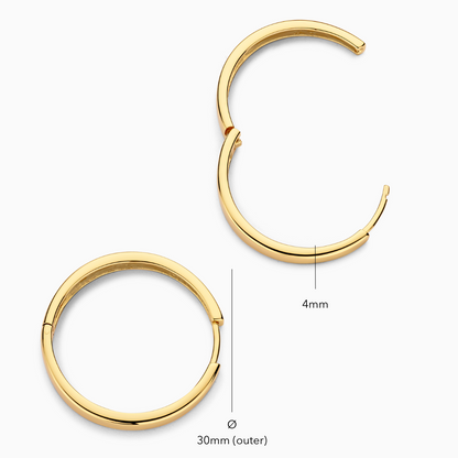 Gia Luxe Hoops - Gold