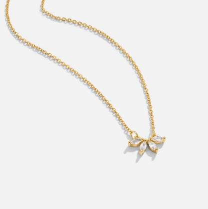 Crystal Leaf Necklace